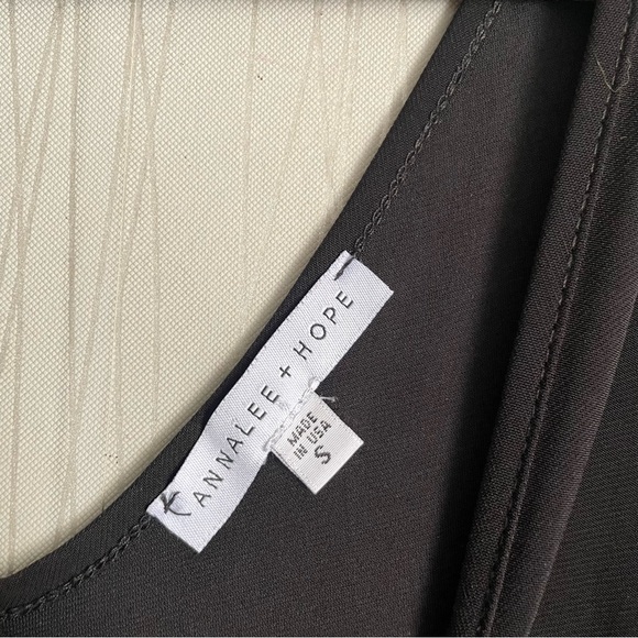 Annalee + Hope Sleeveless Wide Leg Angled Hem Jumpsuit Small Black - Picture 4 of 9